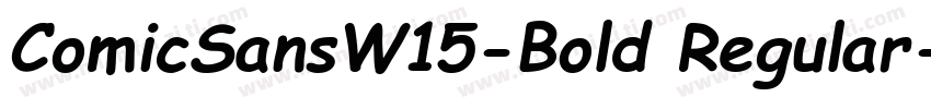 ComicSansW15-Bold Regular字体转换
